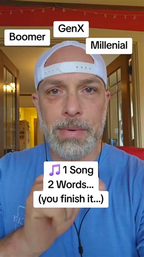 1M views · 3.5K reactions |  1 Song 2 Words... (you finish it...) #genx #genxtiktok #over50club #genxtiktokers #over50 #genxers #fblifestyle | GEN X | Facebook
