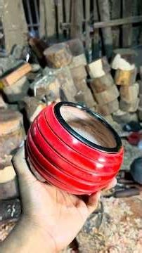 Handcrafted Wooden Rice Measuring Bowl Making | Satisfying Woodworking Process😱 #Amazing #woodwork