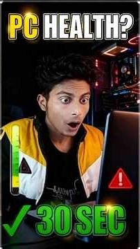DAY 103 PC Health Kaise Check Kare? 😳 | 30 Sec Me Full PC Health Check 🔥
