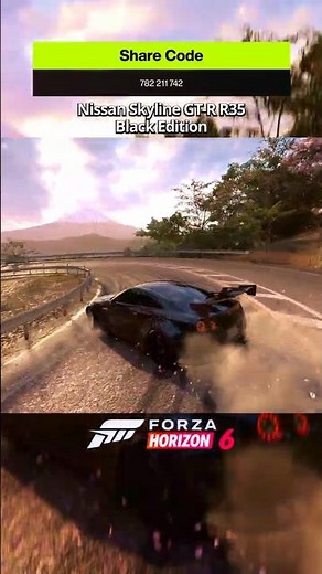 PERFECT Nissan R35 Black Edition Drift Setup 💨 🔥 #fh6 #forzahorizon6 #drift #jdm
