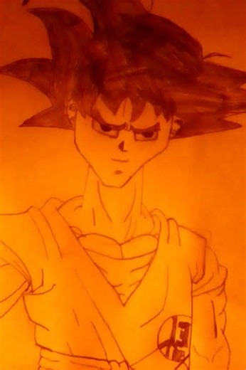 Goku base form drawing