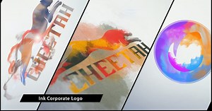 Dynamic Ink Color Splash Logo Reveal Animation Pack