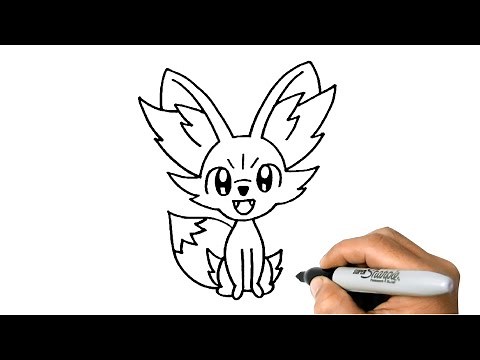 How to Draw FENNEKIN from Pokemon Easy Step by Step