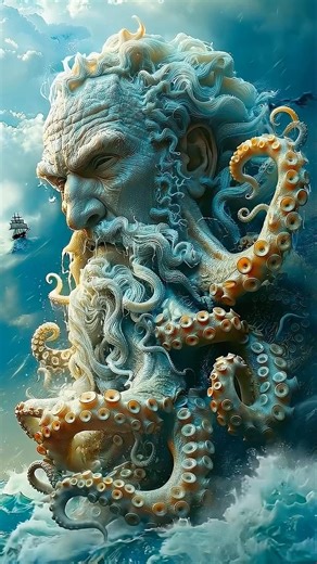 Epic Gods of Nature: 🔱The Colossus Awakening 🌿👁️🔥#ai #mythology #foryou #shorts #viral