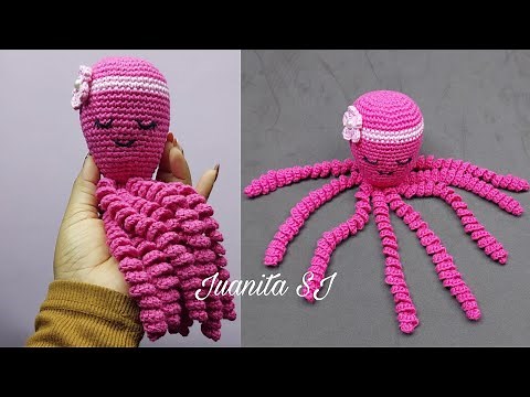 PULPO A CROCHET PASO A PASO 🐙 Cómo tejer