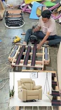 Recliner Chair Making ideas... For Rocking & Rotating Revolving Chair. #reclinerchair #ideas
