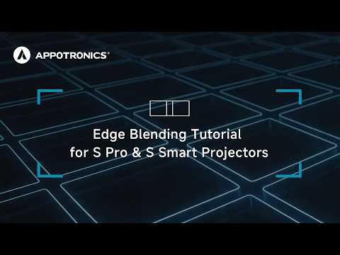 How to Adjust Edge Blending via Remote | Appotronics S Pro & S Smart Projector Tutorial