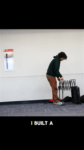 I built a sleep pod in a suitcase so when you’re stuck in the airport in the middle of the night, you can just crawl into your suitcase and take a cozy, private nap. Full video is on YouTube! Link in bio. . #3Dprinting #DIY #invention #travel | Morley Kert
