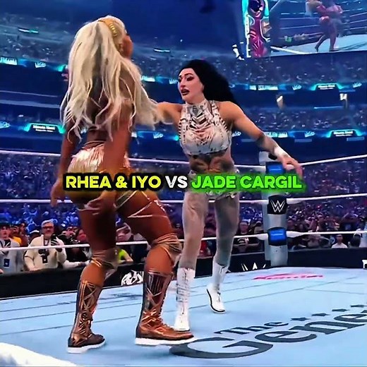 Rhea & Iyo Vs Jade Cargil ☠️🔥#wwe#shorts#ultraedit