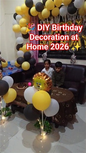 Birthday Decoration at Home 2026 ✨💖 Simple & Beautiful Birthday Decoration at Home 🤩🎉 #decoration