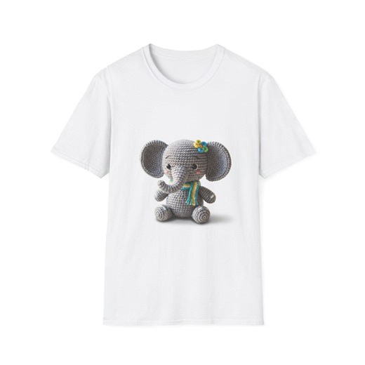 Amigurumi Elephant Shirt Cute Crochet Animal Tee Kawaii Nursery Gift Lovers - Etsy