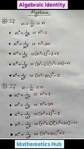 Algebraic identity #algebraicidentity #viralreels #viral #maths #solve | Mathematics Hub