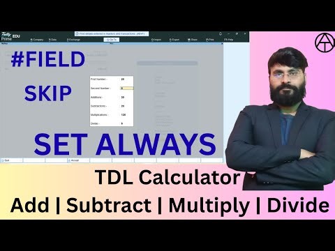 Tally TDL Calculator | Add, Subtract, Multiply, Divide
