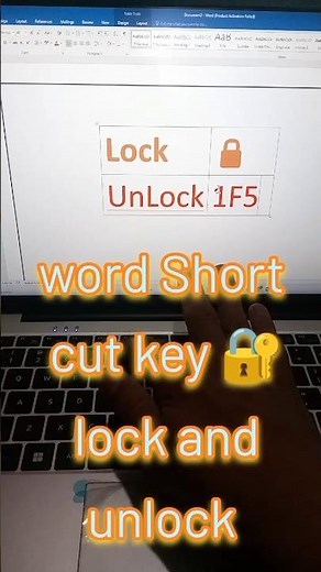 Word Short cut key| create luck & unlock|#TechNepal #wordtips #viralreel #TechTips #laptoptips #pc