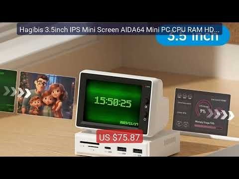 Hagibis 3.5inch IPS Mini Screen AIDA64 Mini PC CPU RAM HDD Dat... — Best Buy 2026 | Great Quality!