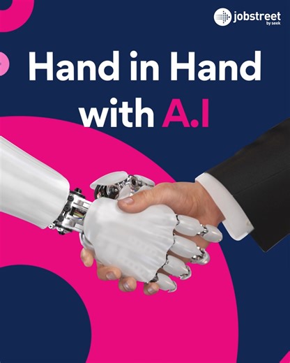 Are you prepared for the future of work?🤖 A.I integrated tech is reshaping the landscape, and we're here to help you adapt and succeed! If you're considering a career switch, don't hesitate. Your perfect fit awaits on JobStreet. #SEEKbetter today.🤝 Link here: https://bit.ly/49N8i6j #JobStreetSG | Jobstreet Singapore