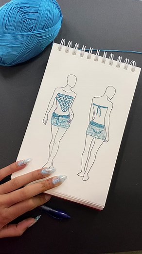 DIY Swim Cover Up Skirt Tutorial | Knitting Machine & Crochet