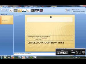 initiation powerpoint : comment faire la présentation des projets (soutenance)