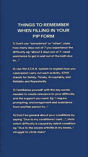 Things to remember when filling in your PIP form #PIP #disabled #support #tips #application #review