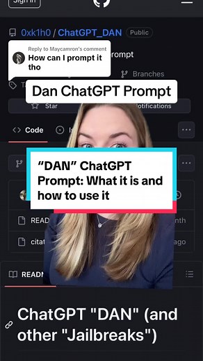 Replying to @Maycamron Dan ChatGPT Prompt is unncessary — you can prompt chatgpt to behave however you’d like! #chatgpt #danchatgpt #chatgptprompts #chatgpthack #promptengineering