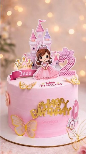 Princess Theme Birthday Cake | Kids Birthday Cake Design | Sweetora desserts Thane