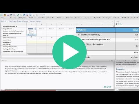 Simons Two Stage Design in nQuery