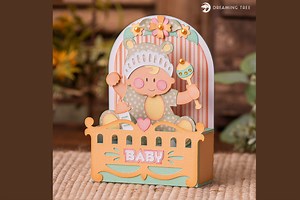 Baby Box Card SVG · Creative Fabrica