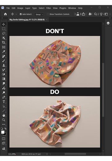 Create a Stunning Crumpled Microfiber Towel Mockup in Photoshop