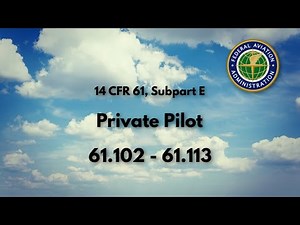 Private Pilot Regulations