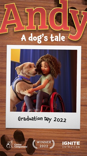 Want a good happy cry? 🐶💕 Enjoy a heartwarming animated film of Andy, a Canine Companions #puppy who navigates his way to becoming an amazing #servicedog. ▶️ Watch here: theandyfilm.com #movie #movienight #animation #film #LeadWithIndependence | Canine Companions