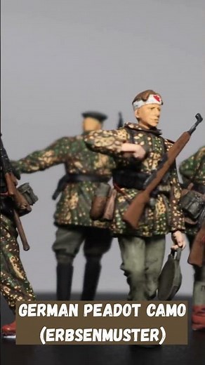 German Pea Dot Camo 1/35 | Painted & Weathered Figures Showcase #Shorts