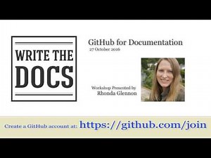 GitHub for Documentation, by Rhonda Glennon