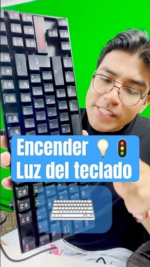 How to turn on the lights on the keyboard 💻😊 #keyboard #gamingkeyboard #windows #keyboard #keyboards
