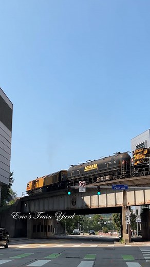 Cool, The Loram Grinding the Tracks Downtown Pittsburgh. #reels #railway #trains #viral | Eric’s Train Yard