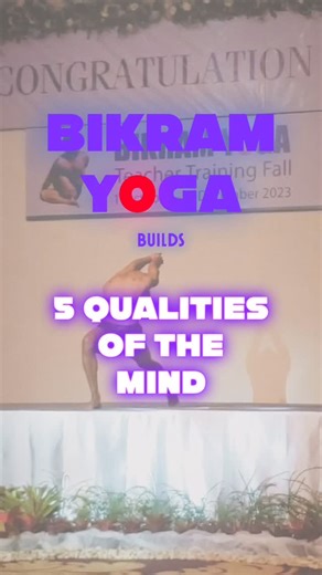 Parth on Instagram: "5 Qualities of the Mind in Bikram Yoga” Bikram Yoga doesn’t just build the body — it builds the mind that moves the body. Every class, every posture, every breath is a test and a teacher of five core mental qualities that eventually shape who you become on and off the mat. 🕊 Faith — In the dialogue, in the method, in yourself. It’s what keeps you coming back when progress feels invisible. 🔥 Determination — The discipline to stay in the heat, to not quit, to try the right w
