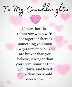 To My Granddaughter 💗 | Inspire Your Beautiful Soul