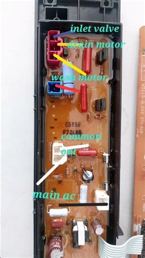 Panasonic top load washing machine pcb wiring#electric#washing machine #samsung #voltage#pcb