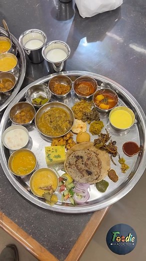 Surti Mayurkumar Vasantlal on Instagram: "Unlimited Rajasthani Thali in Just 499 RS/- . Jodhpur very famous Rajasthani food restaurants called @gypsy_restaurant served unlimited Rajasthani food in just 499 RS/- . Rajasthani Thali Food Including 1)Sweet-Basundi,Dal Badam Chakki,Lapsi,Churma,Bajri Churma 2)Namkeen-Khaman Dhokla,Kofta,Aaloo Papdi,Pakoda 3)Sabji-Haldi Chakki,Marwadi Gatta,Punjabi Chana,Methi Hara Tamatar Kakdi, Pudhina Aaloo Gobhi 4)Dal-Marwadi Dal,Kadhi,Panchkuta,Dal Bati Churma 5)
