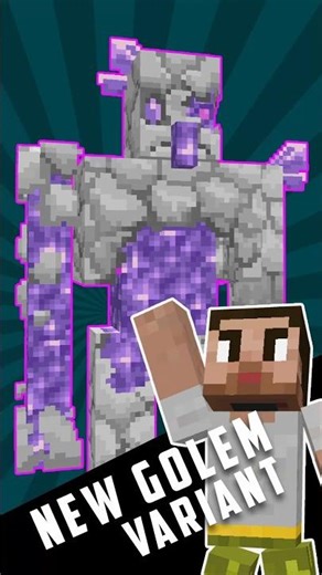 Amethyst Geode Minecraft golem variant