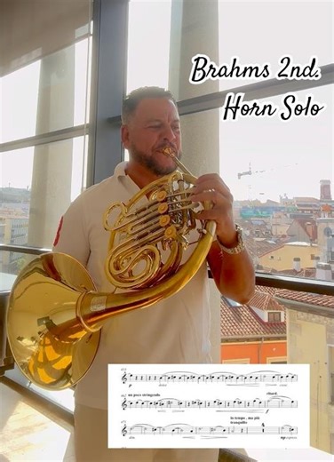 Brahms 2nd.Symphony Horn Solo!!📯#hornsound #hornsolos #music #cor #hornvirtuoso