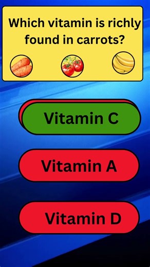 🥕 Vegetable Vitamins Quiz 🧠 Can You Guess the Right One #shorts #gkquiz