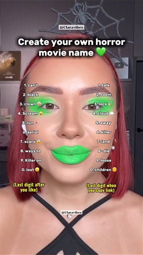 Create your own horror movie name ❇️ #tips #challenge #horror #movie #name #makeup #blowup #shorts