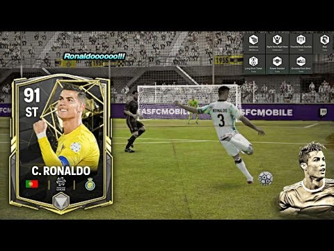 TOTW CRISTIANO RONALDO IS JUST AMAZING 😍 91 OVR CR7 REVIEW! FC MOBILE