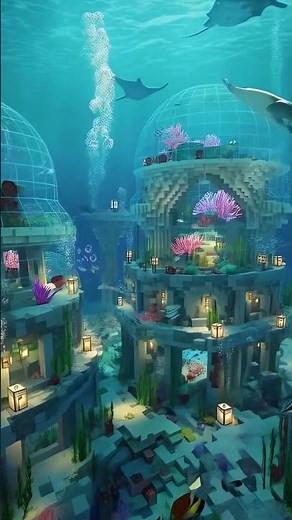 🌊 Explore the Depths in Stunning Minecraft Animation Underwater!