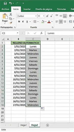 ¿Necesitas completar tu calendario en Excel rápido? En este video te enseño cómo rellenar automáticamente días y fechas sin complicarte. ⚡ Ideal para agendas, cronogramas o reportes 🎯 Todo en segundos y con solo unos clics Sigueme para seguir aprendiendo Excel de forma práctica 💡 #excel #rellenarfechas #trucosexcel #excelfacil #calendarioexcel #excelrapido #excel2025 #shorts #virales | Kevin Ramirez