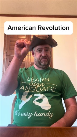 ASL sign for American Revolution | Learn ASL