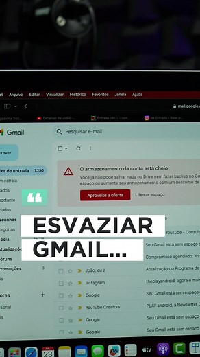 Como Esvaziar Armazenamento Cheio do Gmail