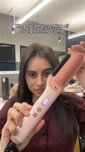 Quick and easy way to straighten your hair ✨ Pallure x King Steam