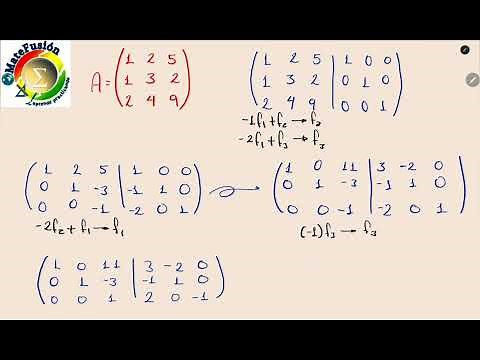 MATRIZ INVERSA 3x3 - Método Gauss Jordan - Ejemplo 2