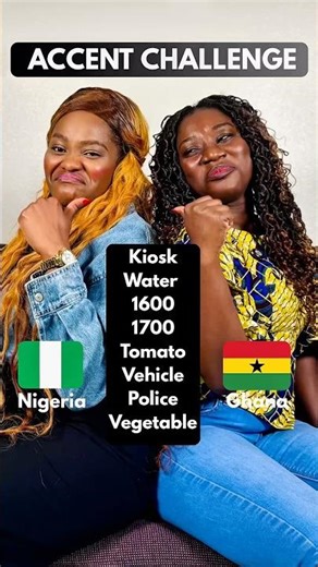 Accent Challenge Ghana 🇬🇭 vs Nigeria 🇳🇬 #ghana #nigeria #africa #challenge